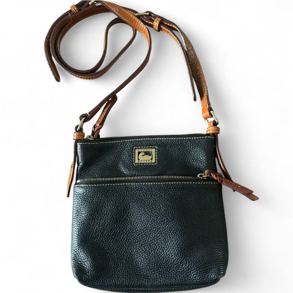 Dooney & Bourke Handbags - Dooney & Bourke Black and Brown Crossbody Bag